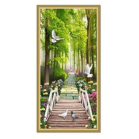 Tranh dán tường cảnh đẹp thiên nhiên lối vào công viên LV-0045K