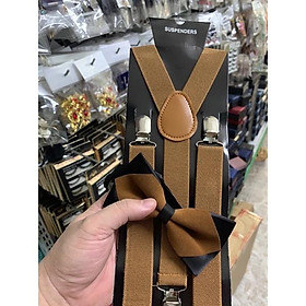 dây đai chữ y, dây đai chữ y kèm nơ nhọn cùng màu nâu Giangpkc