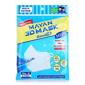 Khẩu trang Mayan 3D Mask chống bụi Micro Filter PM 2.5