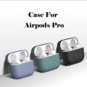 Case Trơn, Vỏ Đựng Bảo Vệ Cho Tai Nghe Không Dây Bluetooth Airp.ods Pro - Ốp Silicon Dẻo Chống Va Đập, Nhiều Màu