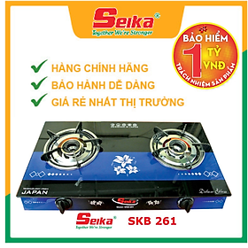 Mua Bếp Gas Đôi Mặt Kính Sen Vàng Seika SKB261 - Hàng Chính Hãng