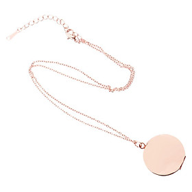 Round Shape Photo Frame Locket Memorial Men Women Necklace