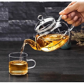 Mua Chén trà thủy tinh trong có quai  cốc trà thủy tinh có quai dung tích 100ml