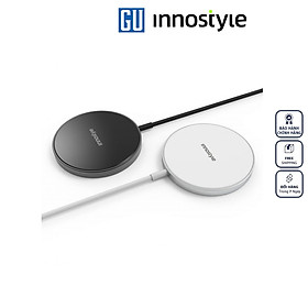 Sạc Không Dây 15W Inostyle Magese Wireless Charger Dành Cho Điện Thoại Của Bạn IMWC100SLV Hàng Chính Hãng