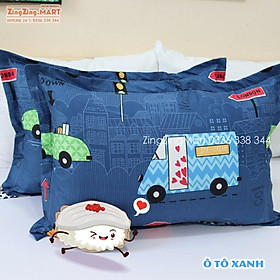 Mua (Rẻ vô địch) Áo gối nằm  vỏ gối đầu 45x65cm poly cotton mẫu Dâu Tây Hồng bao bọc gối nằm nhiều mẫu mới