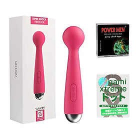 Svakom Mini Emma Chày Rung Massage Cho Nữ Siêu Mạnh - Tần Số Rung Êm - Silicone Cao Cấp - Tặng BCS Powermen (3s) Và BCS Sagami (3s) - Che Tên Sản Phẩm - Shop Adam