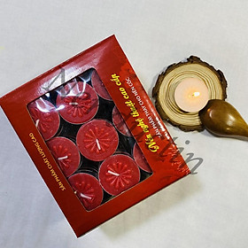 Mua 50 viên nến Tealight cao cấp cháy trên 4h không khói không mùi an toàn cho người sử dụng
