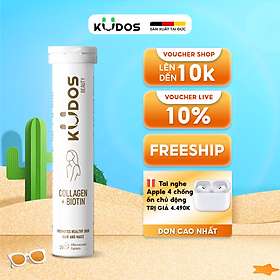 Thực phẩm bảo vệ sức khỏe KUDOS BEAUTY COLLAGEN + BIOTIN (20 viên/tuýp)
