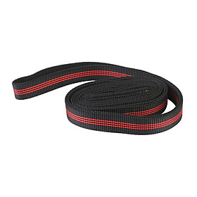 Polyester Climbing Sling Bearing Strap Outdoor Rope Protector 120cm Black