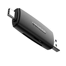 Mua Ugreen UG80191CM304TK 2 trong 1 màu đen đọc thẻ SD TF 2 đầu USB A và type C - HÀNG CHÍNH HÃNG