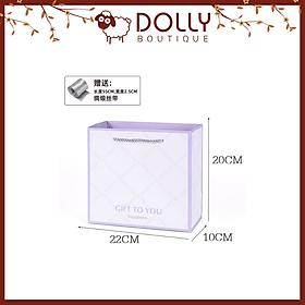 Túi Quà Gift For You Happiness Tím Size Trung 22*20*10 cm