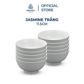 Mua Bộ 10 chén sứ cao cấp Minh Long 11.5 cm - Jasmine - Trắng