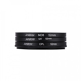 Kính Lọc Filter Andoer Cho Máy Ảnh DSLR (52mm) (3 món)