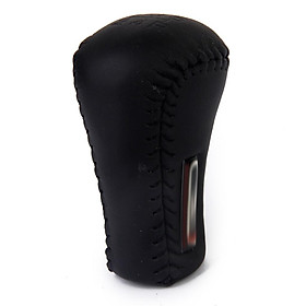 Gear Knob Leather Stitching Stick Cover for Black