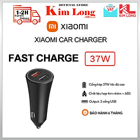 Mua Sạc xe hơi Xiaomi sạc nhanh 2 cổng Usb 27W và 18W - Hàng chính hãng