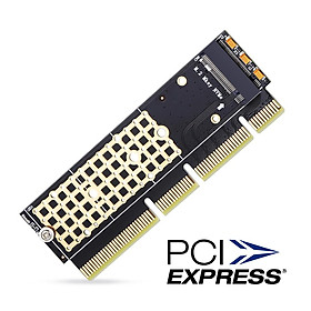 Zexmte M.2 NVMe SSD NGFF sang Bộ chuyển đổi PCIE 4X Thẻ giao diện chính B M Hỗ trợ PCI-e PCI Express 3 3.1 Kích thước Bộ chuyển đổi M.2 M2 Pcie 16X Màu sắc: PCIE 3.0 16X