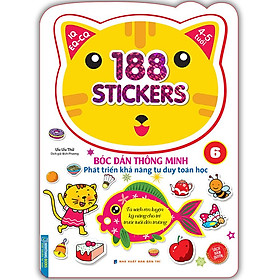 Sách Bóc Dán Hình Thông Minh Phát Triển Khả Năng Tư Duy Toán Học IQ EQ CQ (4-5 Tuổi) - 188 Sticker (Quyển 6)