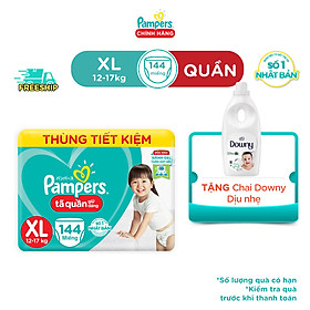 Thùng Mega Tã Quần Pampers Giữ Dáng Megabox M/L/XL - Tặng Chai Downy Dịu Nhẹ