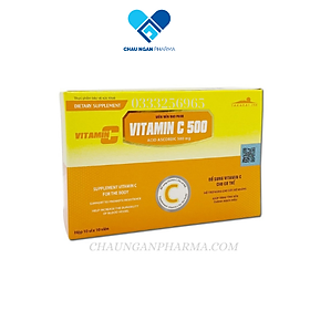 Viên uống VITAMIN C500 bổ sung vitamin c tăng cường sức đề kháng – Hộp 100 viên