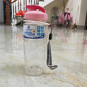 Bình nước học sinh Việt Nhật đựng 550ml bật nắp có quay sách