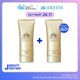 Kem chống nắng dạng gel bảo vệ hoàn hảo Anessa Perfect UV Sunscreen Skincare Gel 90g tặng Kem chống nắng dạng gel 90g