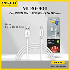 Mua Cáp sạc nhanh Hiệu Pisen Micro USB (Fast) 2A 900mm ( MU20-900)  Hàng chính hãng