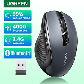 UGREEN Chuột Không Dây 6 nút im lặng 5 Cấp Độ 4000DPI 2.4G +Bluetooth hàng chính hãng