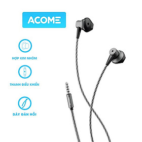 Mua Tai Nghe Nhét Tai ACOME AW08 Tai Nghe Dây Kim Loại Thiết Kế In Ear Âm Thanh Sắc Nét - Hàng Chính Hãng