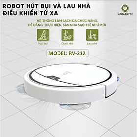Mua Robot hút bụi lau nhà điều khiển từ xa 6 tính năng HOMEKIT RV-212 kết nối app điện thoại RoBo Home - Hàng chính hãng