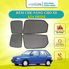 Rèm che nắng nam châm cho xe Kia Pride, bộ 4 tấm cho 4 cửa, hàng loại 1 cao cấp nhất, vừa khít kính