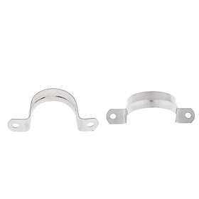 2x Stainless Steel Saddle Clip Clamp Stormwater Downpipe 40/50mm