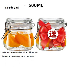 Mua Hũ Thủy Tinh Gia vị nắp Cài Thép 500ml   750ml | Thủy Tinh Cao Cấp