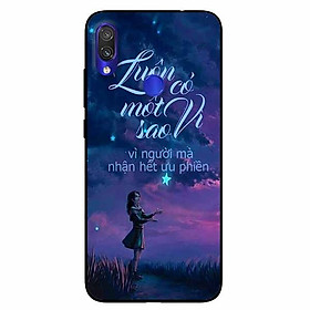 Ốp lưng in cho Xiaomi Redmi Note 7 Mẫu Luôn Có Một Vì Sao
