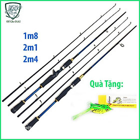 Cần Câu Lure 2 ngọn Shimano FOC, máy đứng, máy ngang, 1m8 2m1 2m4 Chuyên câu cá lóc