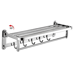 Kệ treo khăn tắm Inox SUS 304 đa chức năng Eurolife EL-B6 (Trắng bạc)