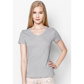 Combo 2 Áo Thun Cổ Tim Nữ Vải Cotton Mặc Thoáng Mát Hot Hiện Nay