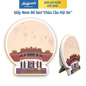 Giấy Note Ghi Chú MemoNote Saigonir Hình Ảnh Địa Danh Việt Nam Hội An Chất Liệu Giấy Tốt Dày 50 Tờ In Nhũ Vàng Đẳng Cấp Kích Thước 7.3*8.1cm Phù Hợp Làm Quà Lưu Niệm Cho Người Nước Ngoài