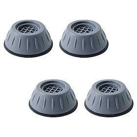 4 Pack Anti Vibration Pads for Washing Machine Prevent Noise Moving Shaking Walking Non Slip Grip Feet Pads for Washer Dryer Furniture