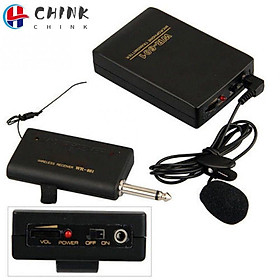 Micro gài áo không dây thiết kế nhỏ gọn có máy phát và đầu thu âm thanh