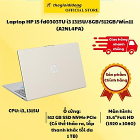 Mua Laptop HP 15 fd0303TU i3 1315U/8GB/512GB/Win11 (A2NL4PA) - Hàng Chính Hãng