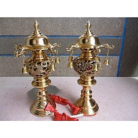 Mua Đèn điện bằng đồng cao 36cm