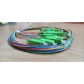 Mua Combo 12 sợi  nối quang Pigtail SC/APC Single mode  Simplex 1.5M  0.9mm. Hàng nhập khẩu