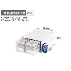 Mua Hộp Ngăn Kéo Đựng Đồ Đa Năng  Nhiều Size  Có Thể Thể Xếp Chồng Gọn Gàng