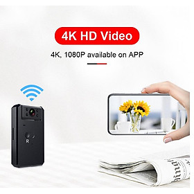 Máy ảnh WiFi 4K HD WiFi không dây Trình quay phim thông minh xe máy trực tiếp Vision Night Vision 360 độ giám sát di động Màu ghi video: xanh / xanh lá cây