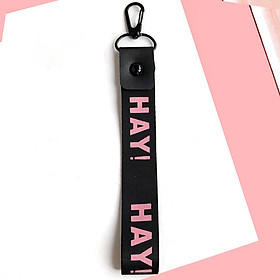 Móc khóa dây Strap dây vải DAY-DT-dây HAY đen