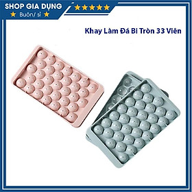 Mua Khay Làm Đá Bi Tròn Loại Lớn 33 Viên  Khay Làm Đá Thạch Bi Nhựa Tròn Làm Hoa Quả Trái Cây/ Khuôn Rau Câu