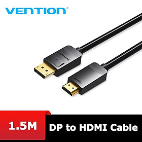 Cáp chuyển đổi Displayport DP to HDMI Vention HADBG dài 1.5m - BEN Hàng chính hãng