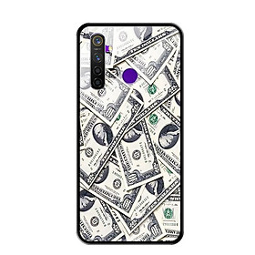 Ốp Lưng Kính Cường Lực cho Điện thoại Realme 5 Pro - 0355 DOLLAR02 - Hàng Chính Hãng