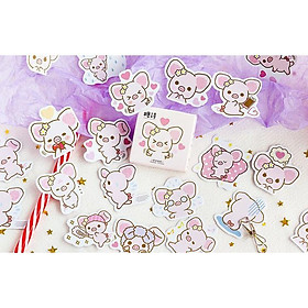 Bộ 46 Sticker Hàn Quốc hình lợn xinh dán trang trí E32