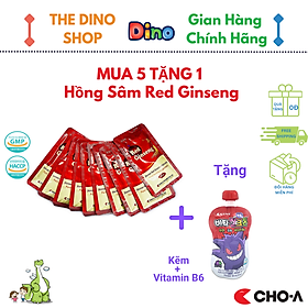 Combo 5 Gói Hồng Sâm Hàn Quốc Red Ginseng Hỗ Trợ Tăng Đề Kháng (5 Gói x 15ml)